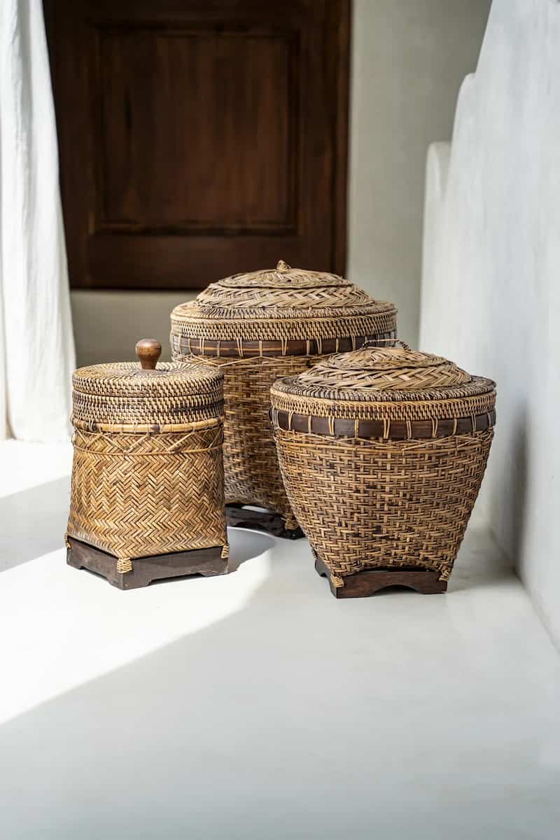 panier tressé déco